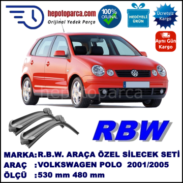 VOLKSWAGEN POLO 4 MUZ SİLECEK TAKIMI RBW ARACA ÖZEL (2001-2005)