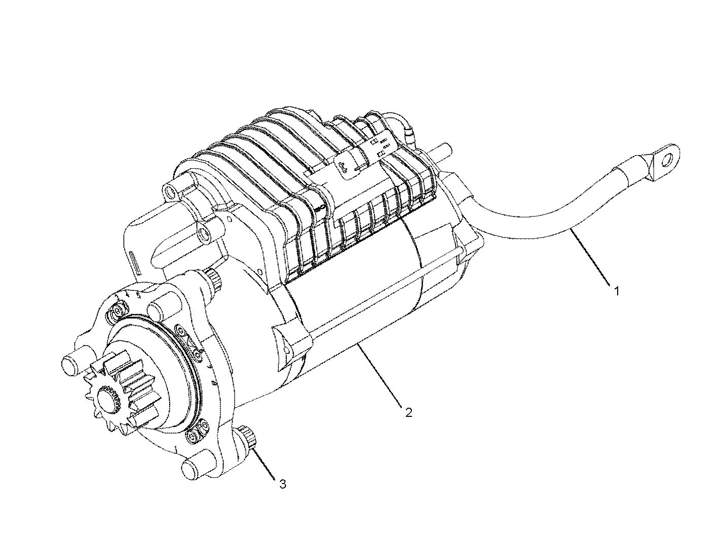 BOSCH_000133F408 Marş Motoru 24V CAT 11DİŞ İRİ DİŞLİ 8,4KW
