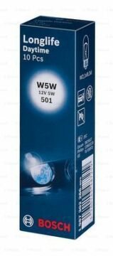 Ampul - Longlife Daytime - 12 V - W5W - 5 W - W2,1 W2,1x9,5d Tekli raf ambalajı