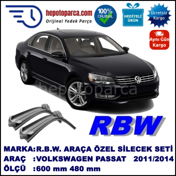 VOLKSWAGEN PASSAT SEDAN MUZ SİLECEK TAKIMI RBW ARACA ÖZEL (2011-2014)