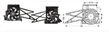 RFM2160 FAN MOTORU 12V VECTRA B96-->2000 KLM.SIZ