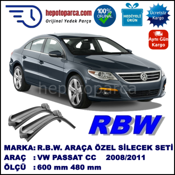 VOLKSWAGEN PASSAT CC MUZ SİLECEK TAKIMI RBW ARACA ÖZEL (2008-2011)