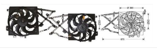 RFM2170 FAN MOTORU 12V.OPEL VECTRA B