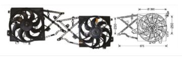 RFM2170 FAN MOTORU 12V.OPEL VECTRA B