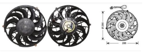 RFM2180 FAN MOTORU 12V.VECTRA A/CORSA