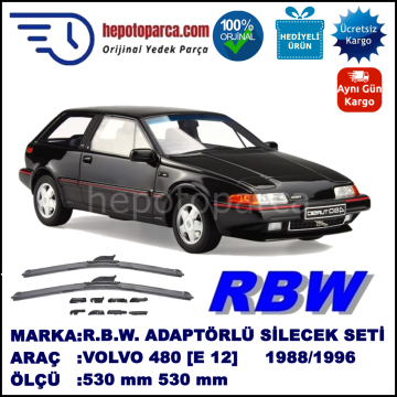 VOLVO 480 [E 12] 08.1988-12.1996, 530 / 530 mm.  RBW  ADAPTÖRLÜ MUZ SİLECEK SETİ