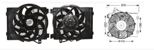 RFM2190 FAN MOTORU 12V.OPEL CORSA KLİMALI