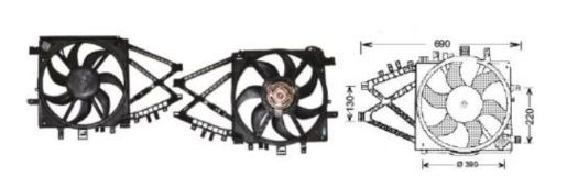 RFM2200 FAN MOTORU CORSA/COMBO 1.7 01.03 KLIMASIZ