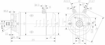 MM 336 Z1660 12V 1,50KW LETRİKA MAHLE ISKRA MM336 72736552 11216961500   3838922071313  3838922071313