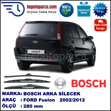 FORD Fusion [02/05] 280 mm 10.2002-06.2012 BOSCH Arka Silecek