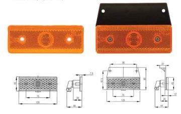 FARPLAS-4-500715 SİDE MARKER LAMBA 304/403 YAN SARI   MERCEDES