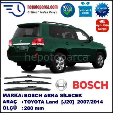 TOYOTA Land Cruiser  [J20] 280 mm 09.2007-... BOSCH Arka Silecek