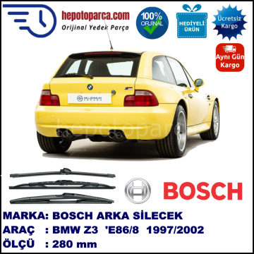 BMW Z3 Coupé [E 36/8] 280 mm 09.1997-06.2002 BOSCH Arka Silecek