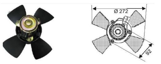 RFM2142 FAN MOTORU ASTRA F/CORSA B1,41I 1990-1995