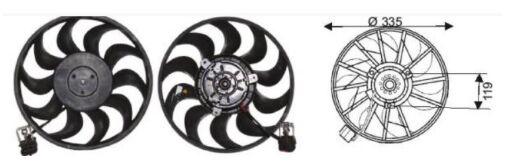 RFM2145 FAN MOTORU 12V.OPEL ASTRA H KLİMALI