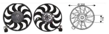 RFM2145 FAN MOTORU 12V.OPEL ASTRA H KLİMALI