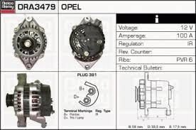 DELCO REMY DRA 3479N ALTERNATÖR 12V 100A OPEL VECTRA