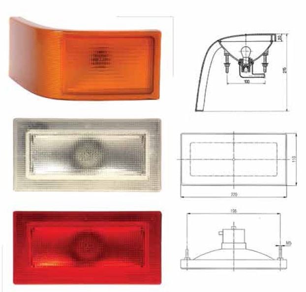 FARPLAS-5- S 2000  MAN ARKA SİNYAL LAMBASI Y.M