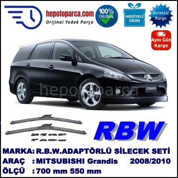 MITSUBISHI Grandis  02.2008-11.2010, 550 / - mm.  RBW  ADAPTÖRLÜ MUZ SİLECEK