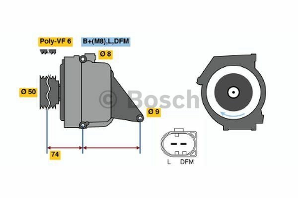 AlternatörMERCEDES-BENZ E-Klasse; S-Klasse MB A0001502050; MB 00015