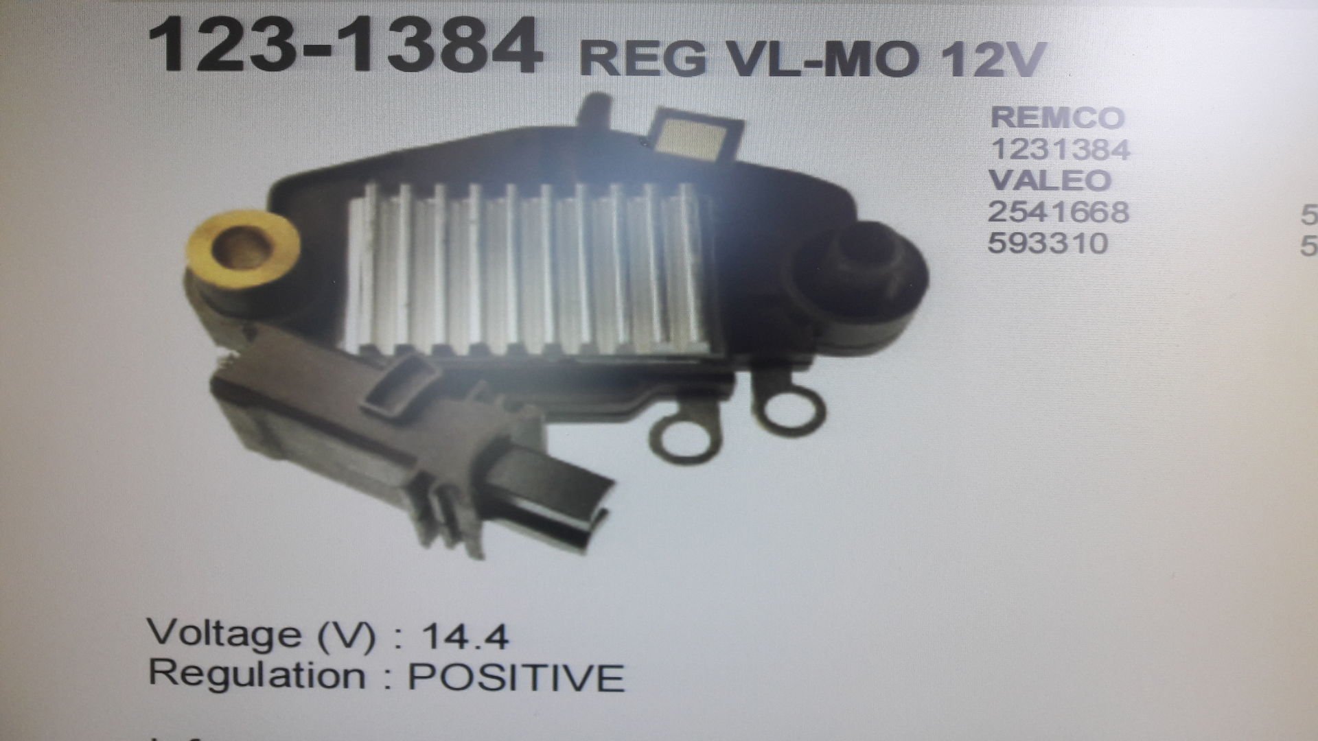 REMCO 1384 KONJEKTÖR 12V TEK RENAULT CLİO-MEGANE-LAGUNA CİV