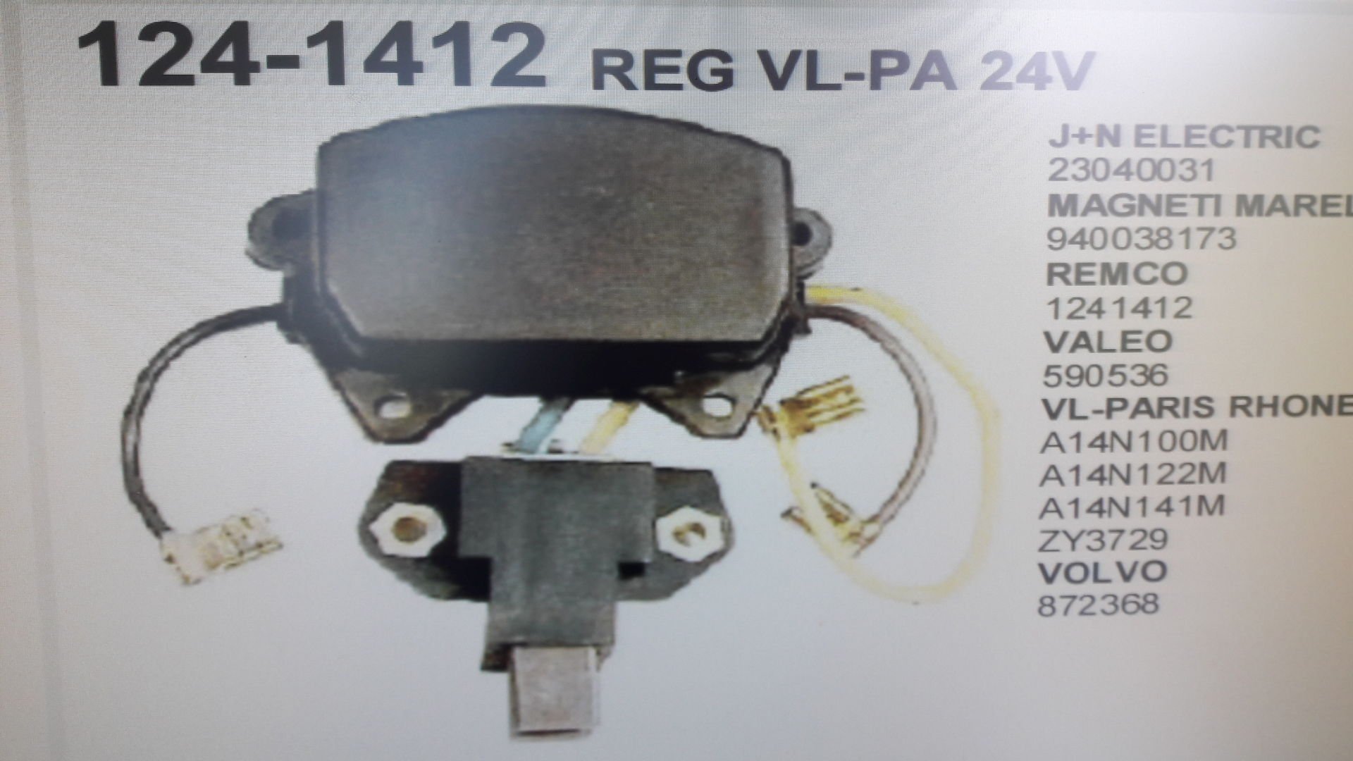 REMCO 1412 KONJEKTÖR 24V VOLVO VL-PA  3 KABLO