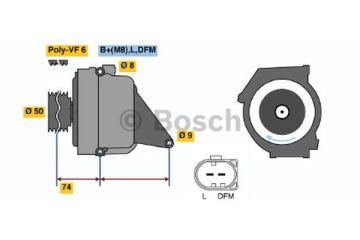 AlternatörMERCEDES-BENZ E-Klasse MB A0001502850; MB 00015