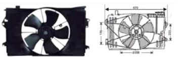 RFM1730 FAN MOTORU TOYOTA COROLLA 1998-2002 CIFTLI