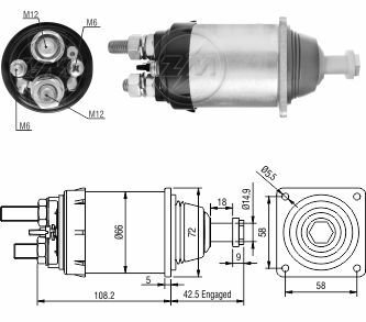 835  MARŞ OTOMATİĞİ 24V ACTROS MOD TIP 1843 MERCEDES 19070190