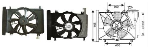 RFM1745 FAN MOTORU TOYOTA YARIS 2006->