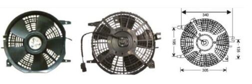 RFM1780 FAN MOTORU TOYOTA COROLLA 1,6 GLI 93-97