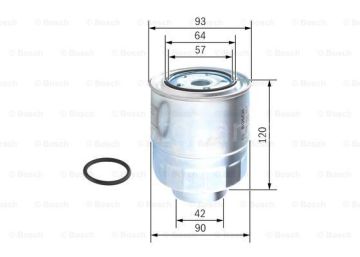 HONDA CR-V CRV 2.2 CTDi 4x4 (01.2007 - 12.2009) BOSCH Filtre Seti filitre
