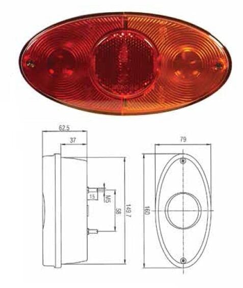 FARPLAS-7-25000019 MF STOP CAMI OVAL YM    MASSEY FERGUSON