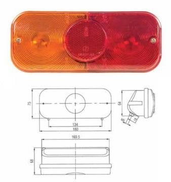 FARPLAS-7-2500035 MF STOP CAMI -SAĞ  KÖŞELİ YM                       MASSEY FERGUSON