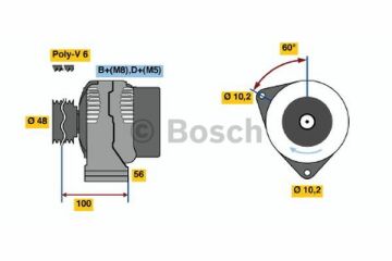 AlternatörMERCEDES-BENZ C-Klasse; E-Klasse; 124-Serie MB A0091544202; MB 00915