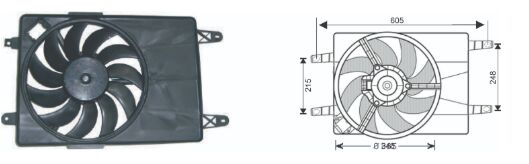 RFM1825 FAN MOTORU FORD FIESTA