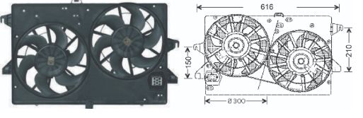 RFM1855 FAN MOTORU FORD MONDEO 2.5