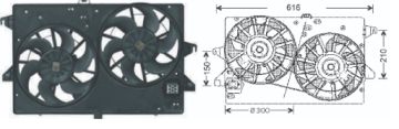 RFM1855 FAN MOTORU FORD MONDEO 2.5