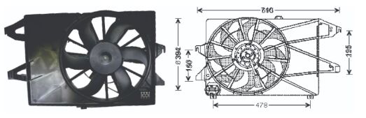 RFM1860 FAN MOTORU FORD MONDEO 2.0 TEKLİ