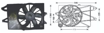 RFM1860 FAN MOTORU FORD MONDEO 2.0 TEKLİ