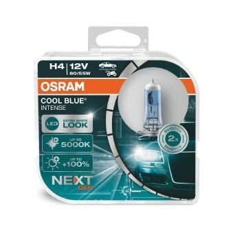 64193CBN-HCB 12V H4 5000K BEYAZ IŞIK+%100  FAZLA IŞIK TAKIM