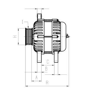 F032113763 Alternatör Bomag BF 223 C  404D-22  -,C aterpillar GEP14SP6 (50HZ)  404D-22  -,Caterpillar GEP14SP6 (60HZ)  404D-22  -,Caterpillar GEP16SP6 (50HZ)  404D-22  -,Caterpillar GEP16SP6 (60HZ)  404D-22  - ALT471