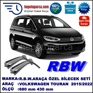 VOLKSWAGEN TOURAN MUZ SİLECEK TAKIMI RBW ARACA ÖZEL (2015→)