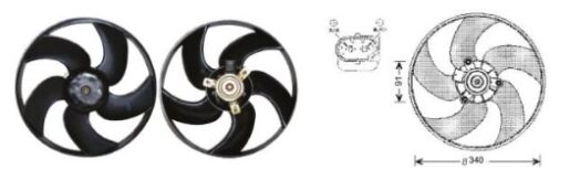 RFM1542 FAN MOTORU PEUGEOT 206 98-2008 KLİMASIZ