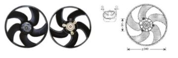 RFM1542 FAN MOTORU PEUGEOT 206 98-2008 KLİMASIZ