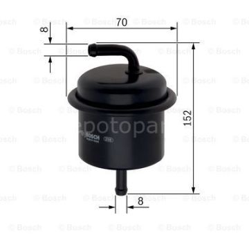 TOYOTA Land Cruiser 4.0i 24V (01.2003 - 08.2009) BOSCH Filtre Seti filitre