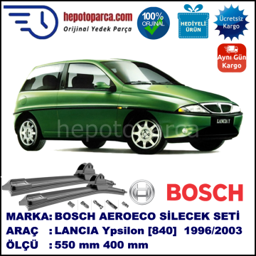 LANCIA Y [840] 01.1996-06.2003, 550 / 400 mm. BOSCH AEROECO Aparatlı Muz Silecek