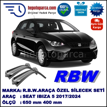 SEAT IBIZA 5 MUZ SİLECEK TAKIMI RBW ARACA ÖZEL (2017→)