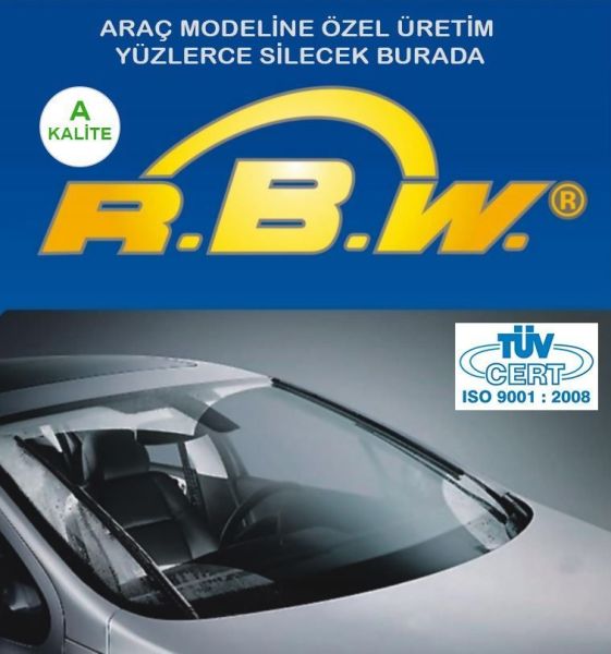 VOLVO C30  08.2010-..., 650 / 500 mm.  RBW  ADAPTÖRLÜ MUZ SİLECEK SETİ