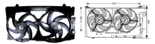 RFM1572 FAN MOTORU PEUGEOT 306/CITROEN BERLINGO Çİ Lİ